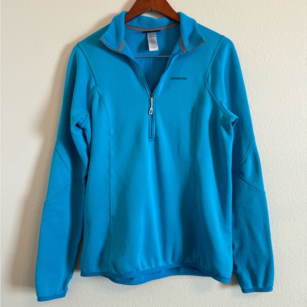 Patagonia Blue Quarter-Zip Pullover Jacket